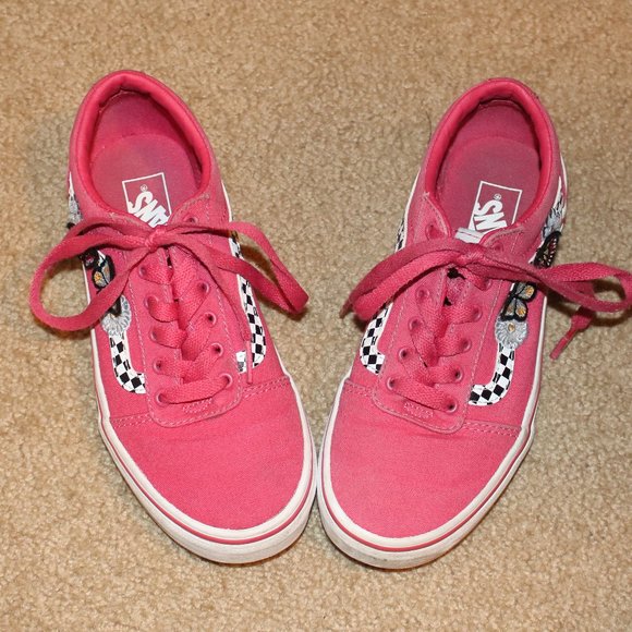 Vans Other - Vans Butterfly Sneakers - Pink Sz Girls 2.0